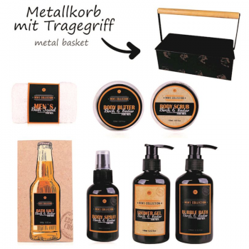 Geschenkset "Men's Collection" in Metallkorb